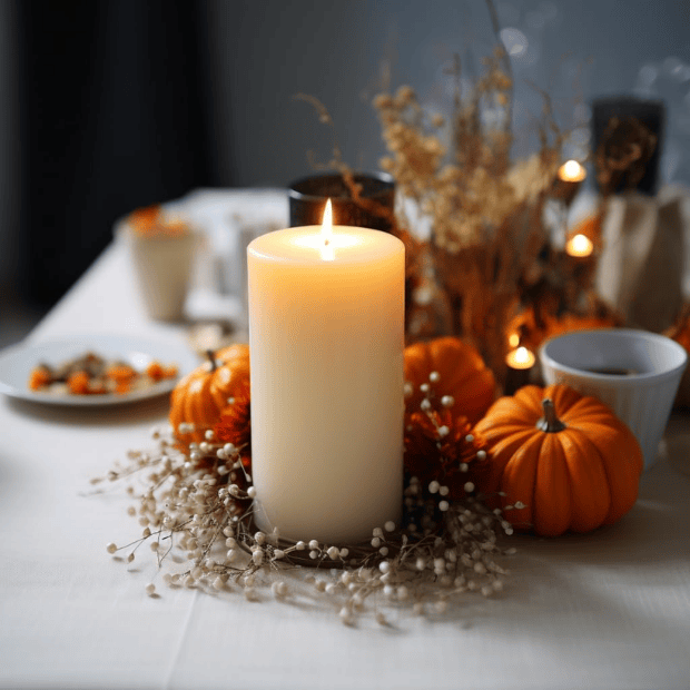 12-Pack Large Ivory Pillar Candles