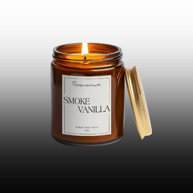 9oz Smoke Vanilla Scented Candle