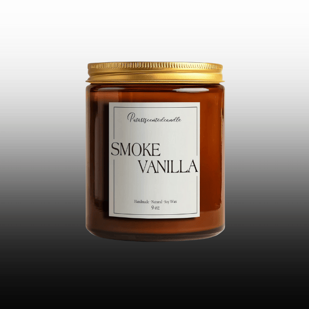 9oz Smoke Vanilla Scented Candle