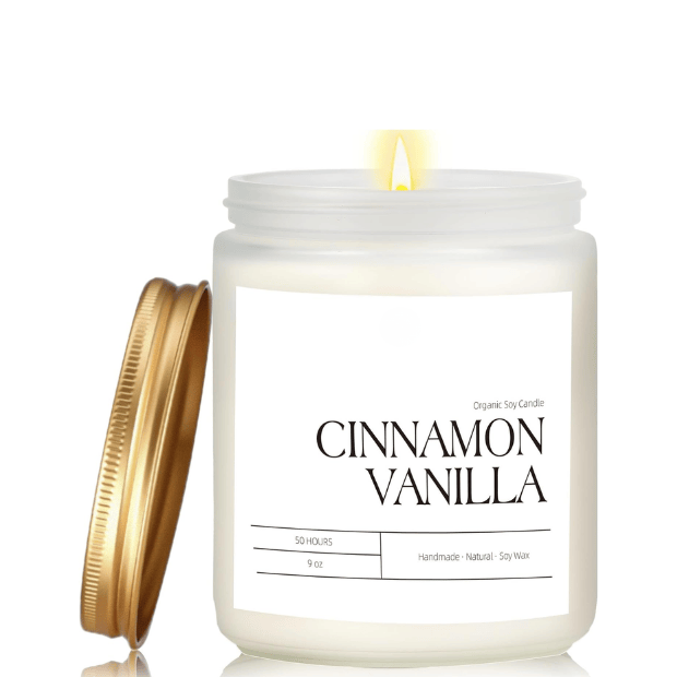 Premium Cinnamon Vanilla Soy Candle