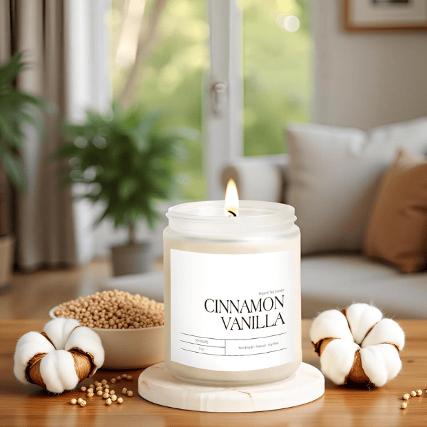 Premium Cinnamon Vanilla Soy Candle