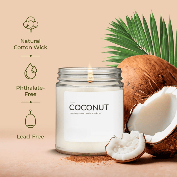 7oz Coconut Scented Candle