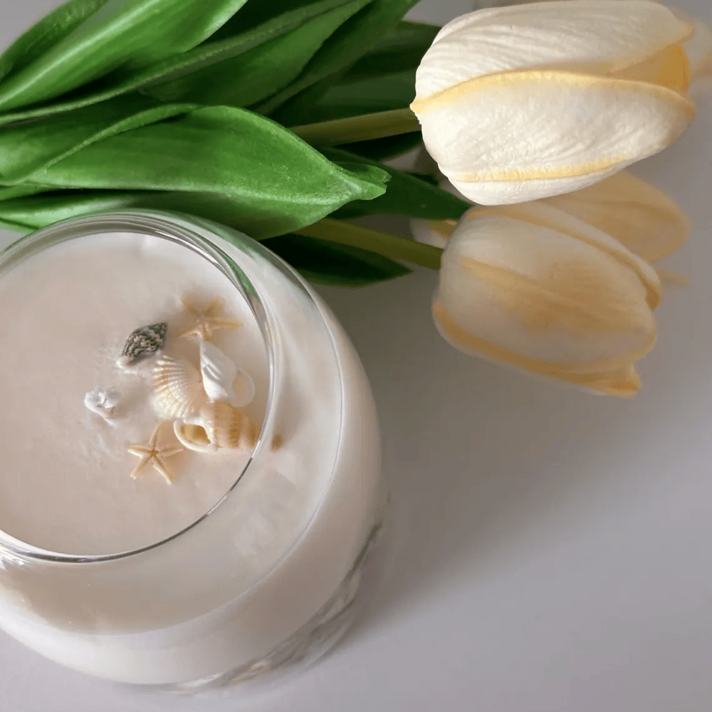 Sea Breeze Scented Dual-Layer Soy & Gel Wax Candle