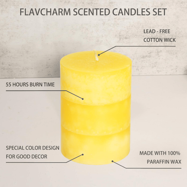 Hand-Poured White Sage Pillar Candles – Dripless Aromatherapy Set for Home Cleansing & Relaxation