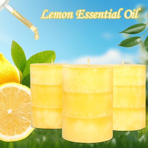 Hand-Poured White Sage Pillar Candles – Dripless Aromatherapy Set for Home Cleansing & Relaxation