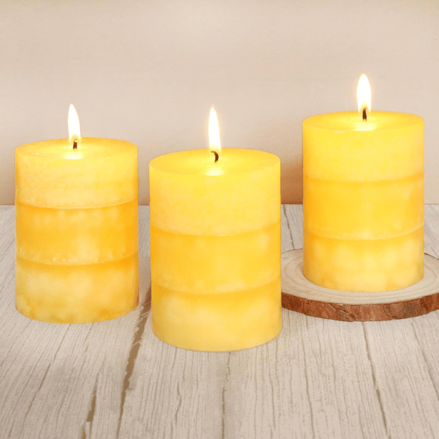 Hand-Poured White Sage Pillar Candles – Dripless Aromatherapy Set for Home Cleansing & Relaxation