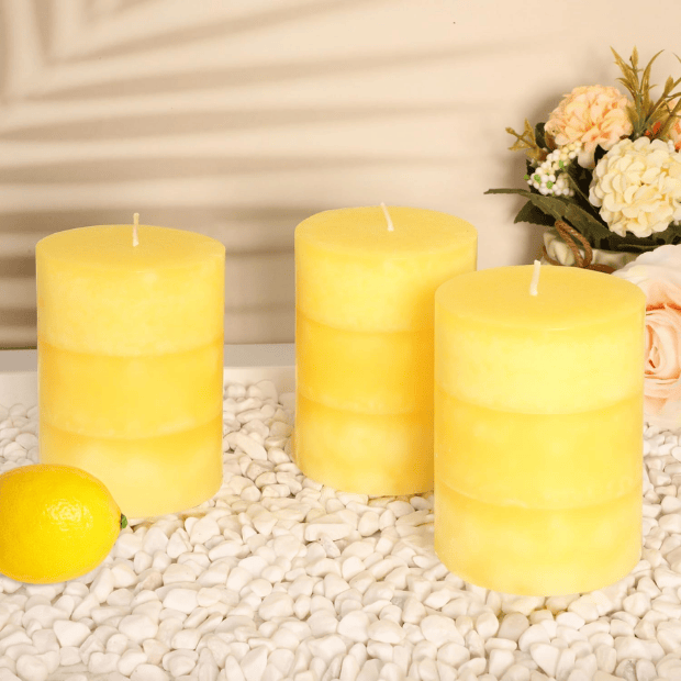 Hand-Poured White Sage Pillar Candles – Dripless Aromatherapy Set for Home Cleansing & Relaxation