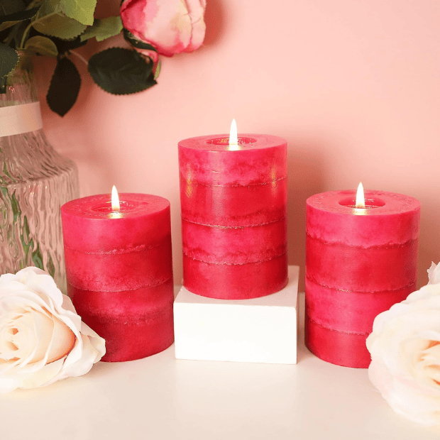 Hand-Poured White Sage Pillar Candles – Dripless Aromatherapy Set for Home Cleansing & Relaxation