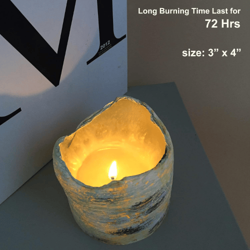 Hand-Poured Unscented Pillar Candle Set