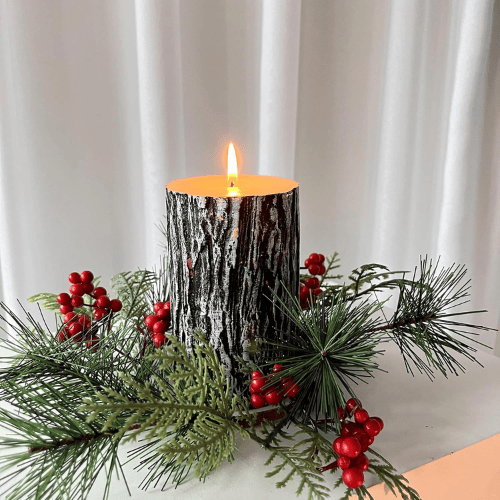 Hand-Poured Unscented Pillar Candle Set