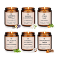 Scented Soy Candle Set - Natural Long Lasting Aromatherapy Candles